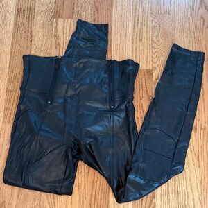 SPANX Faux Leather Black Leggings